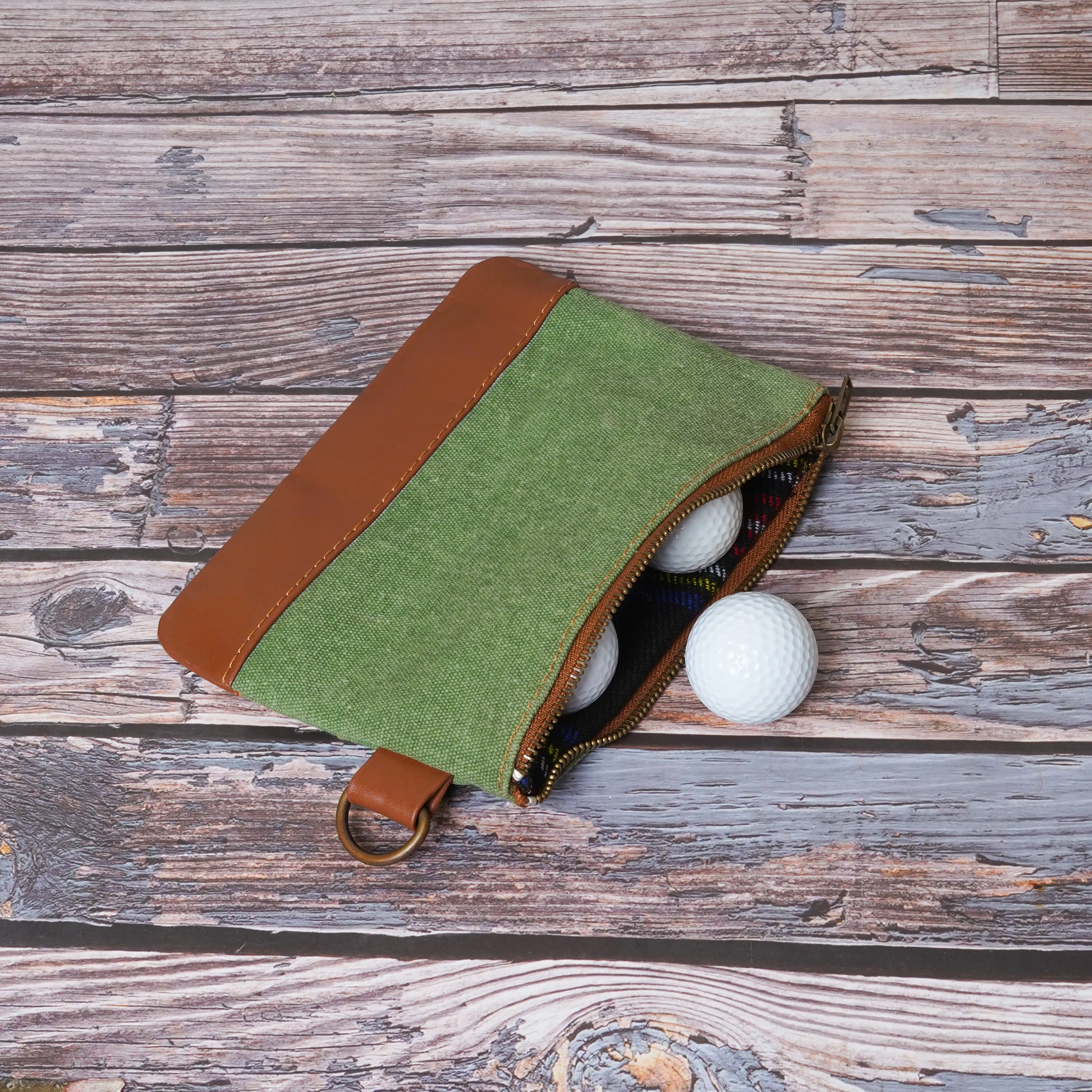 Golf Accessory Bag in Vibrant Green for Your Golf Balls