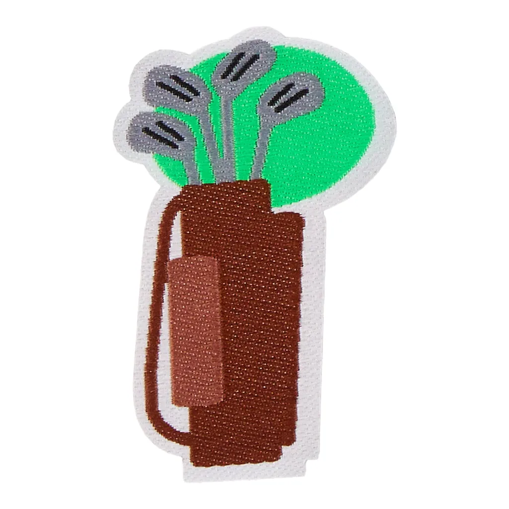 Golf Bag Patch - Golf Brown/White