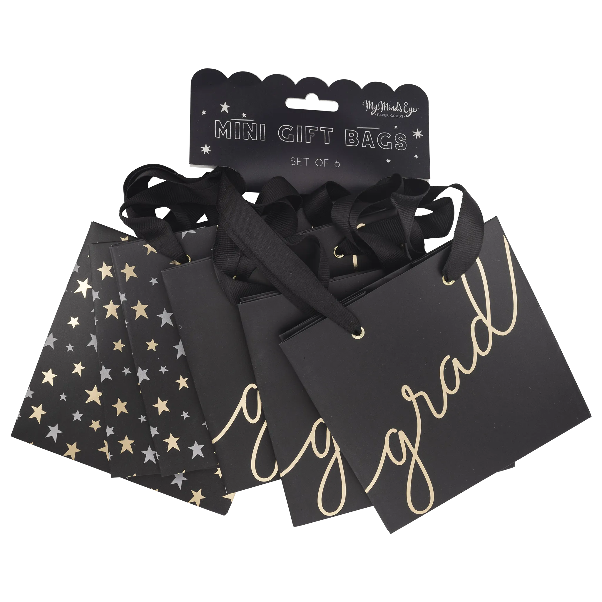 Grad Stars Gift Bag Set of 6