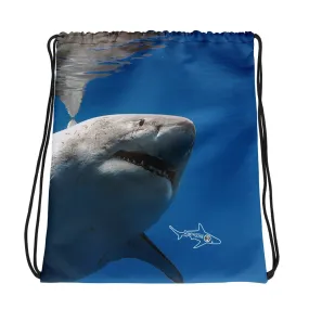 Great White Drawstring bag