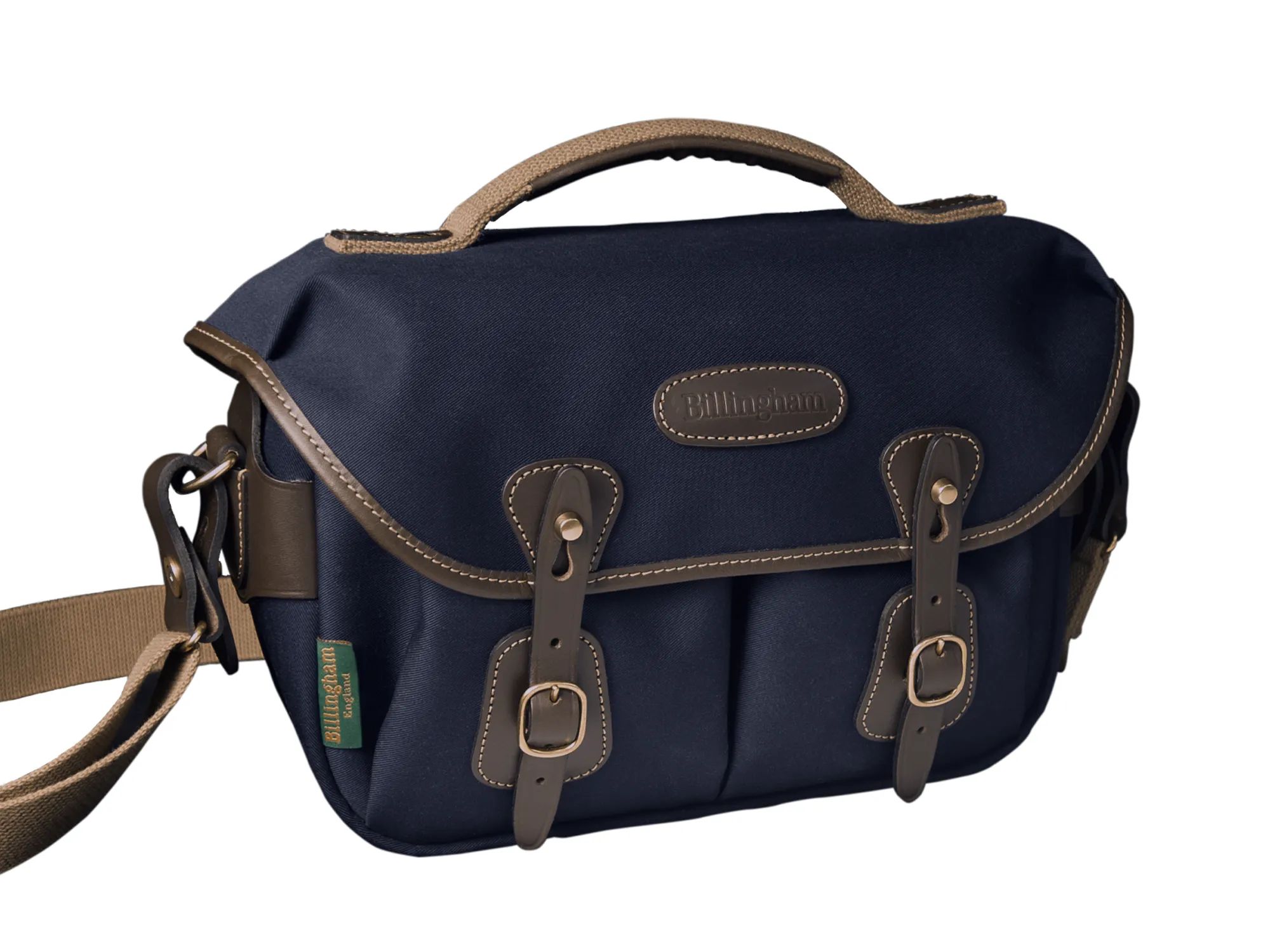 Hadley Small Pro Camera Bag - Navy Canvas / Chocolate Leather