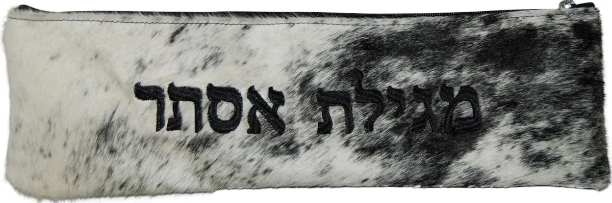 Hair on Hide Megillah Bag M630-BW Speckled