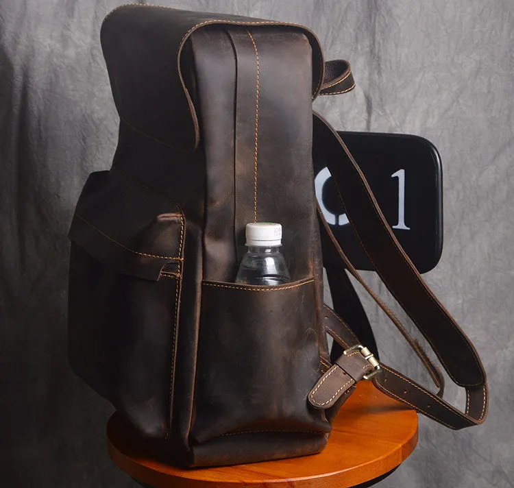 Handmade Leather Backpack School Backpack Travel Backpack Laptop Bag NZ11