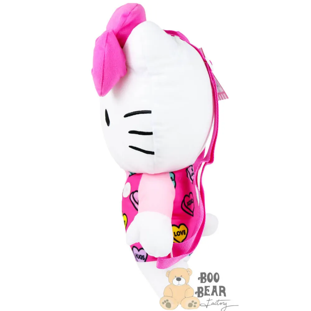 Hello Kitty Plush Backpack with Heart Shaped Prints | $29.99 |  Boo Bear