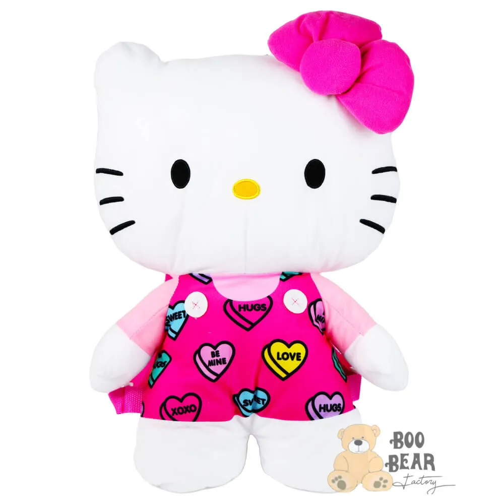 Hello Kitty Plush Backpack with Heart Shaped Prints | $29.99 |  Boo Bear