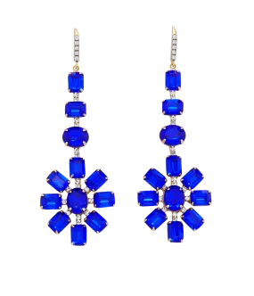 Indigo Statement Earrings