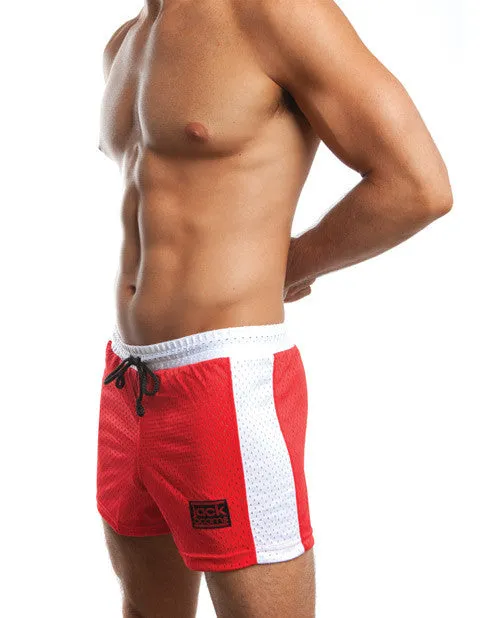 Jack Adams Air Mesh Gym Short Red-white Lg