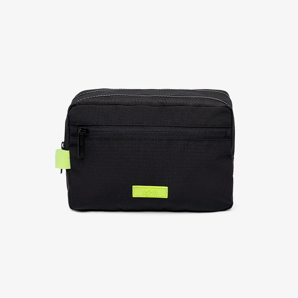 Kei Double Washbag Black Lime Vandra