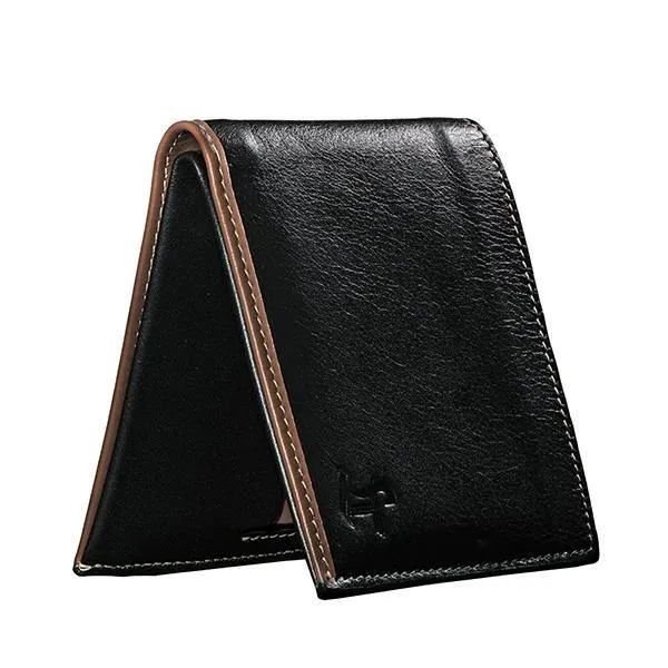 Kevin I | Leather Wallet For Men | 100% Genuine Leather | Lifetime Warranty | Colour: Black & Brown