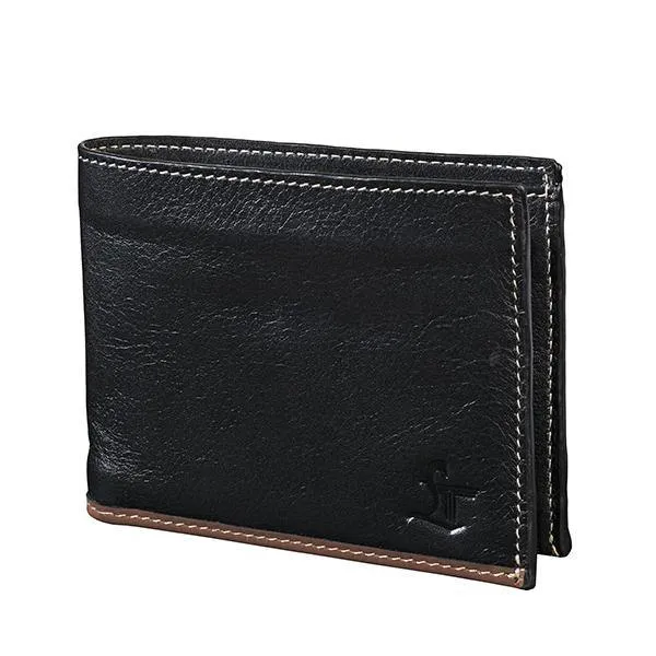 Kevin I | Leather Wallet For Men | 100% Genuine Leather | Lifetime Warranty | Colour: Black & Brown