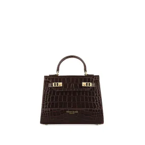 Kim Croco 9" - Dark Brown