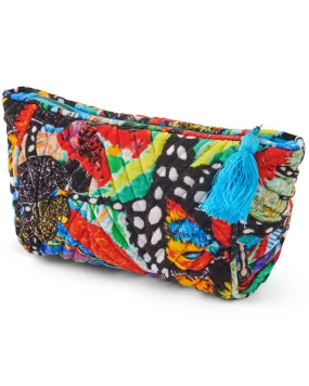 Kip&Co x Jenny Kee Parrots & Cockatoos Velvet Toiletry Bag