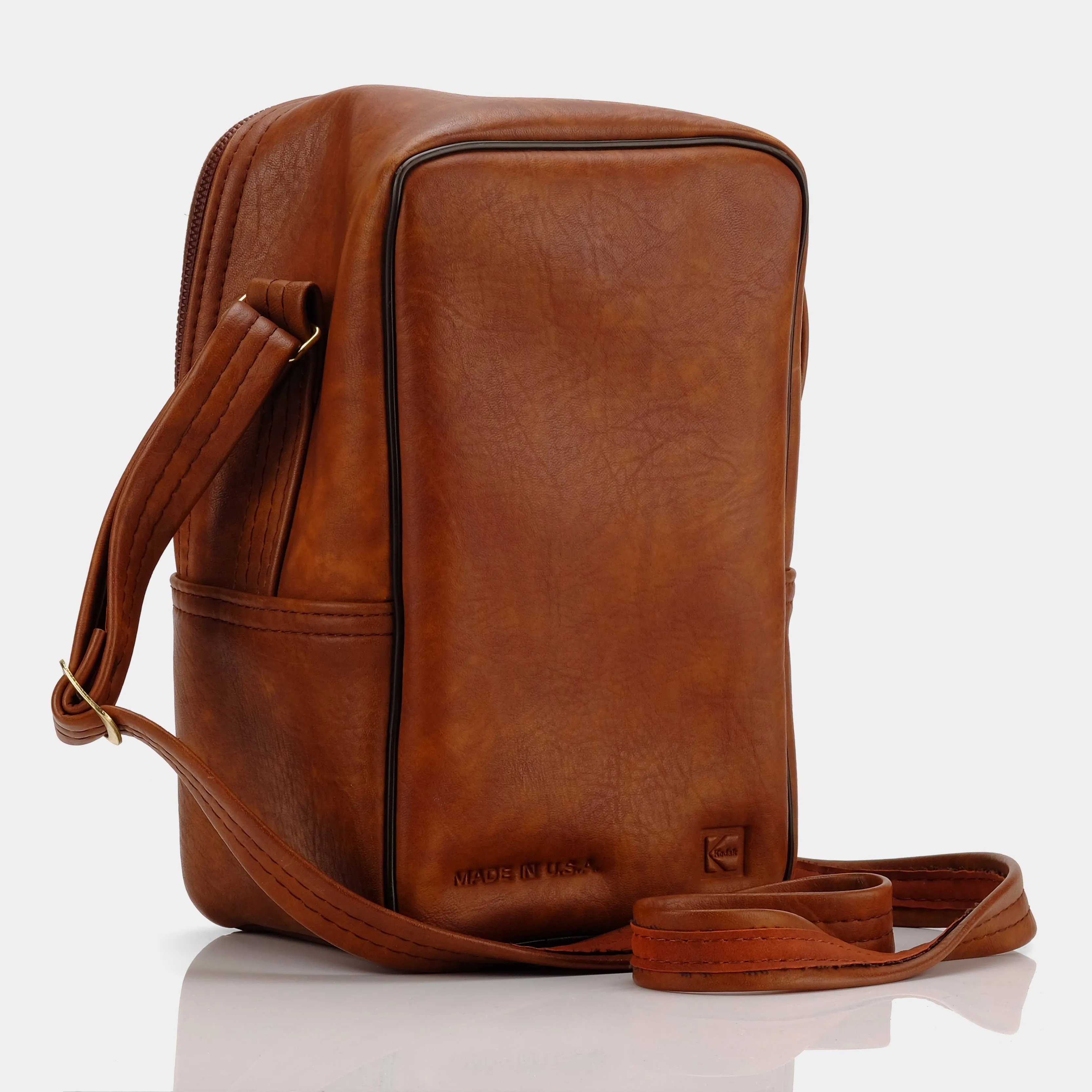 Kodak Brown Leather Camera Bag