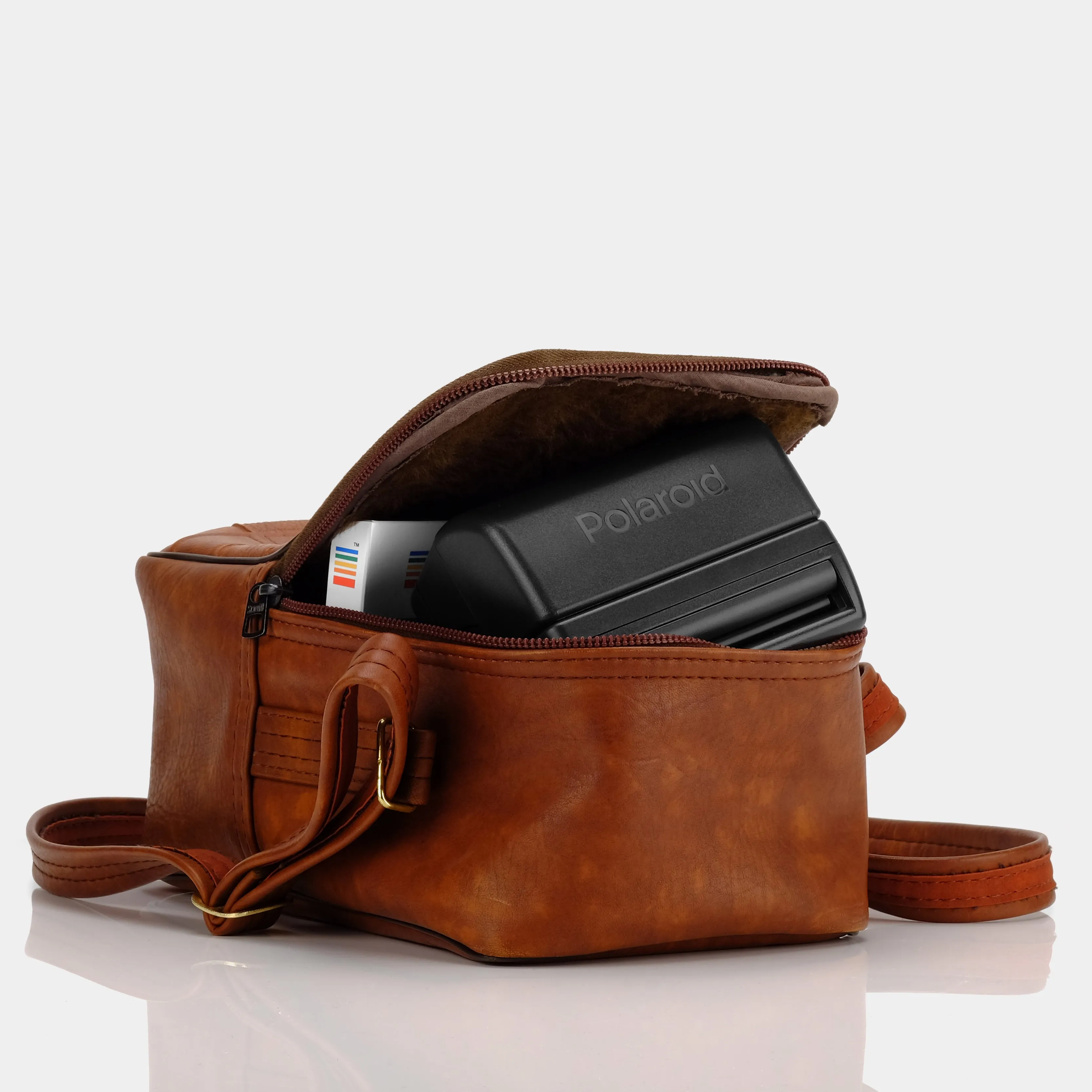 Kodak Brown Leather Camera Bag