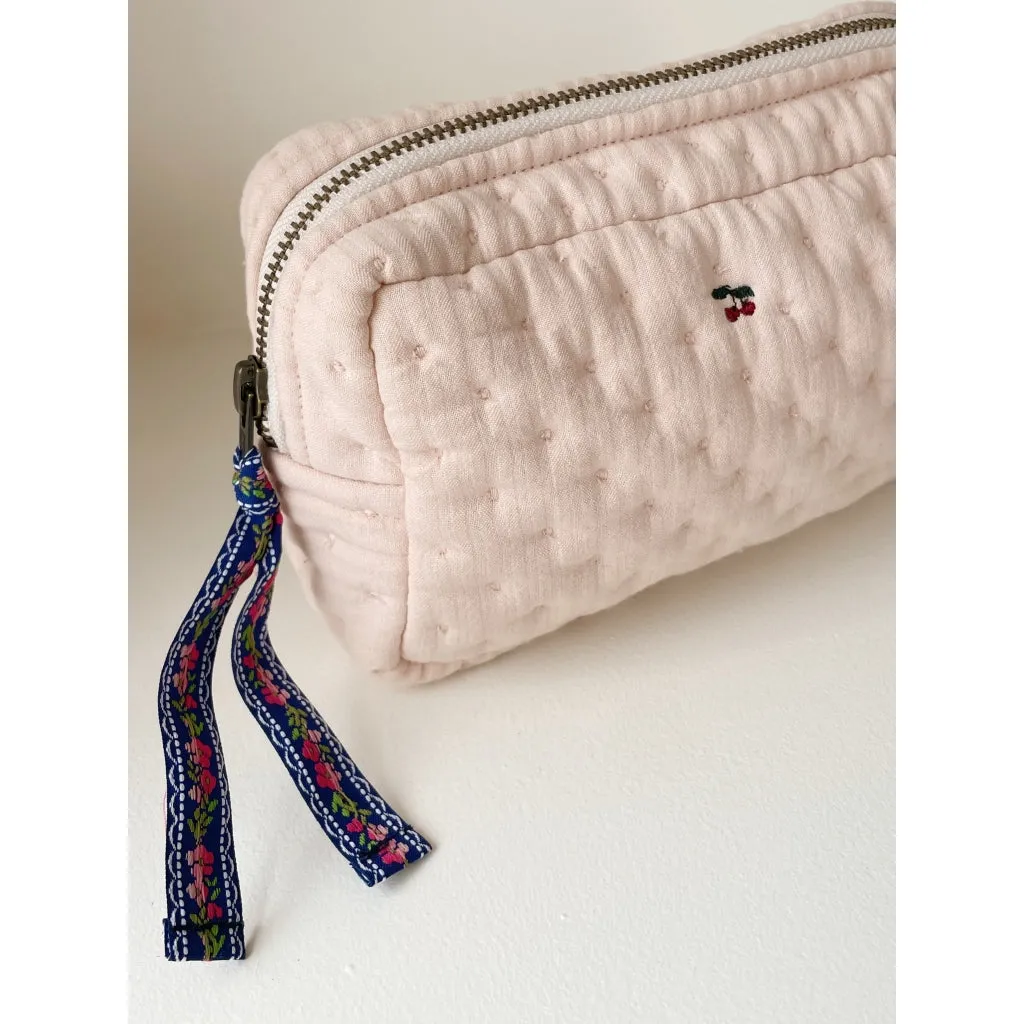 Konges Slojd - Petite Trousse de Toilette Crépon - Cameo Rose||Konges Slojd - Small Toiletry Bag Seersucker - Cameo Rose