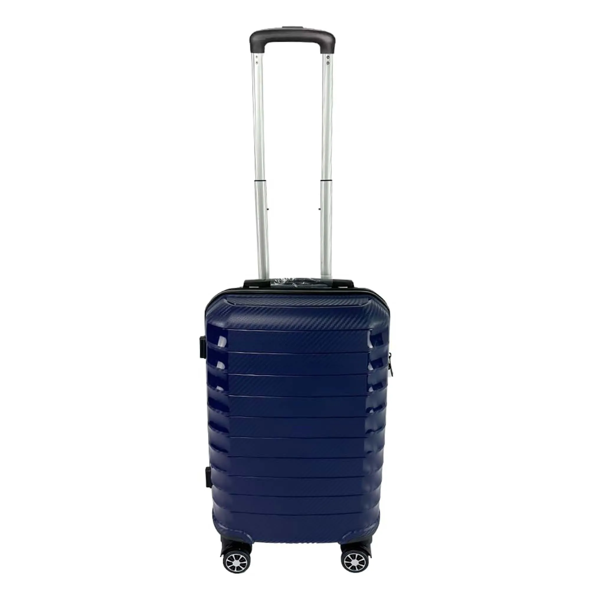 Kuber Industries 20inch Strong & Lightweight Cabin Trolley Bags with 360 Degree Rotating Wheels | Expandable Carry-On Cabin Luggage Suitcase | Bags for Travelling | PP103020DKBLE-Blue