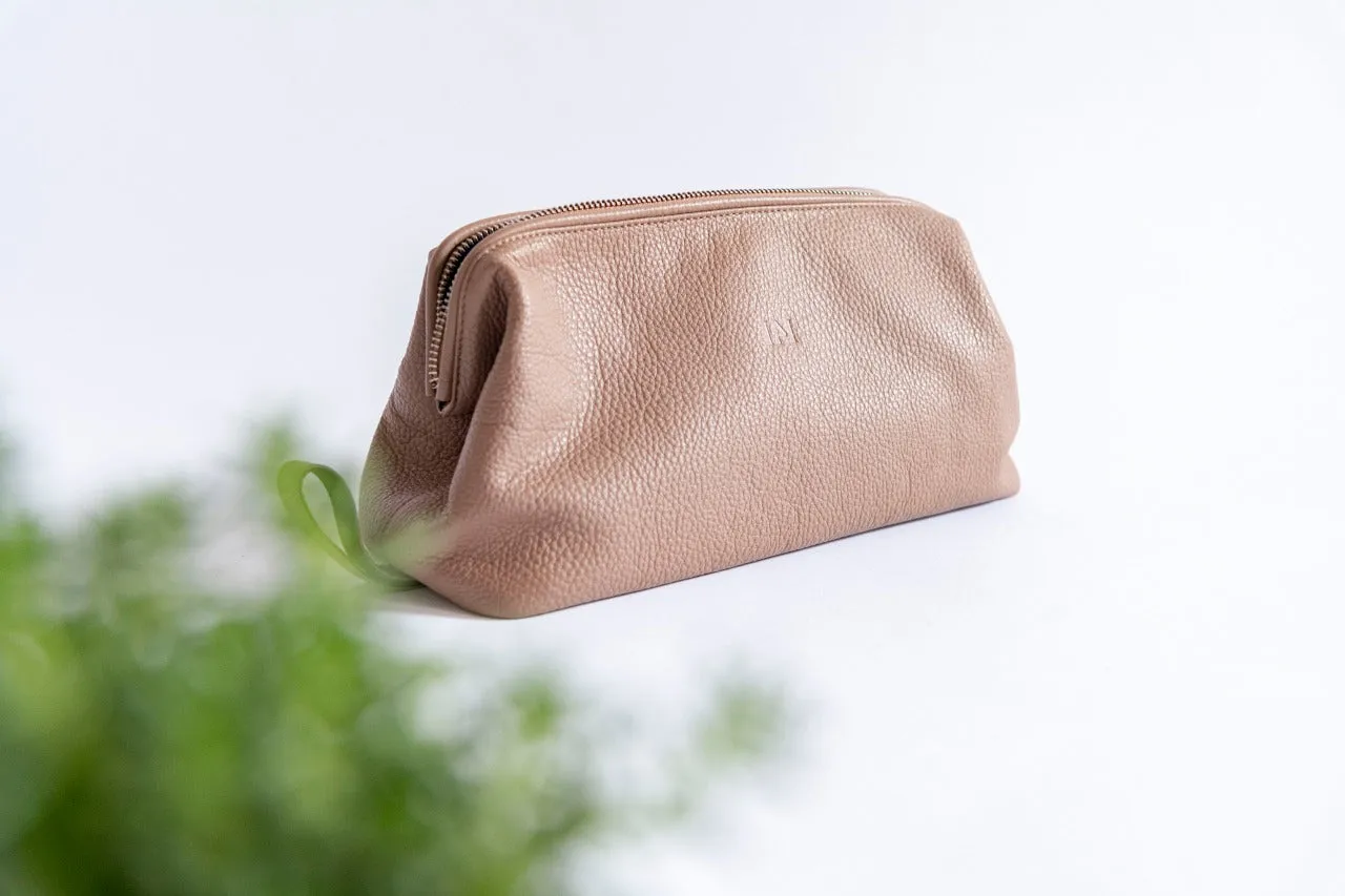 Le Mira 'The Vanity' Genuine Leather Vanity Pouch