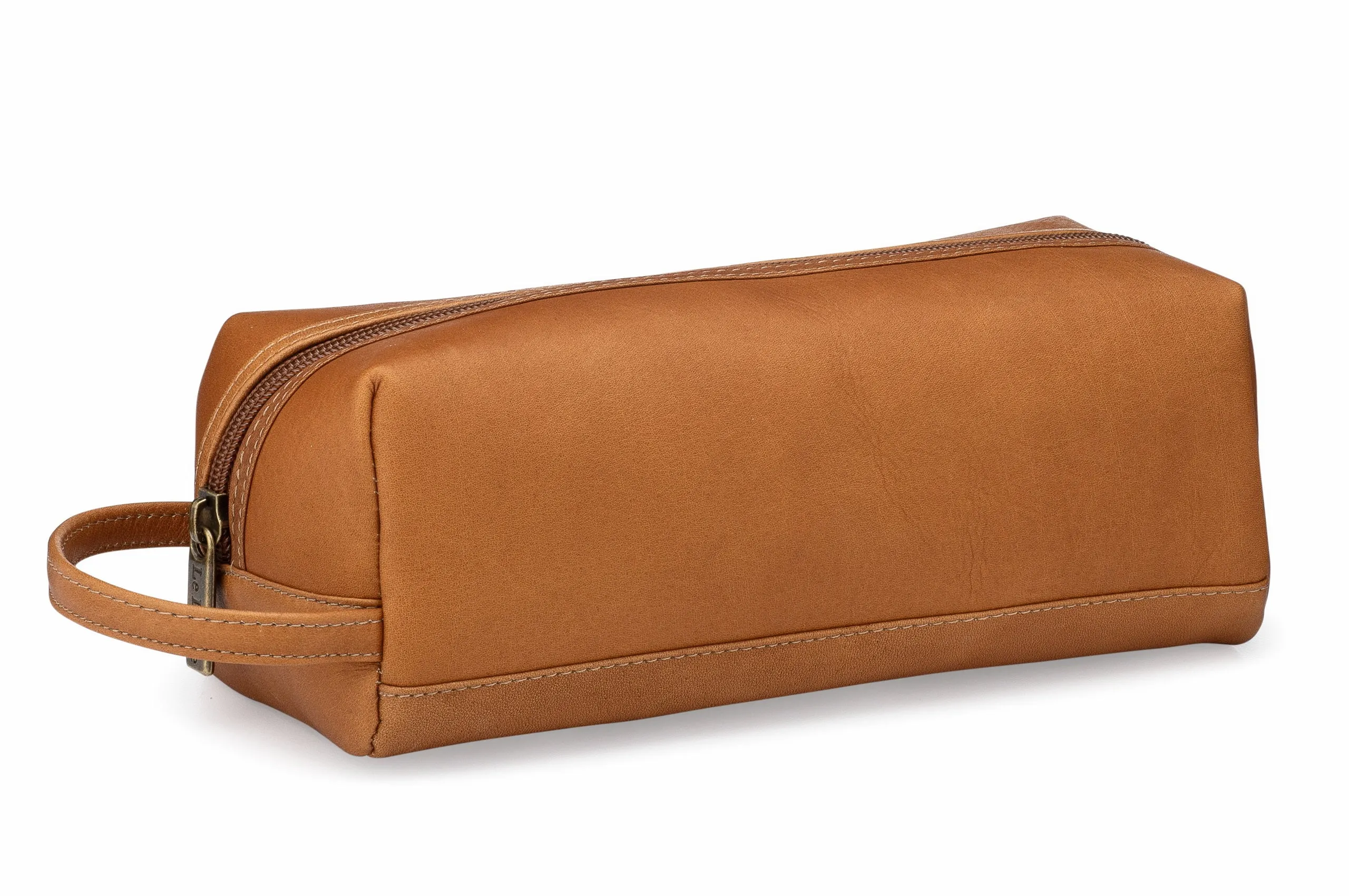 Leather Jet Set Toiletry Bag