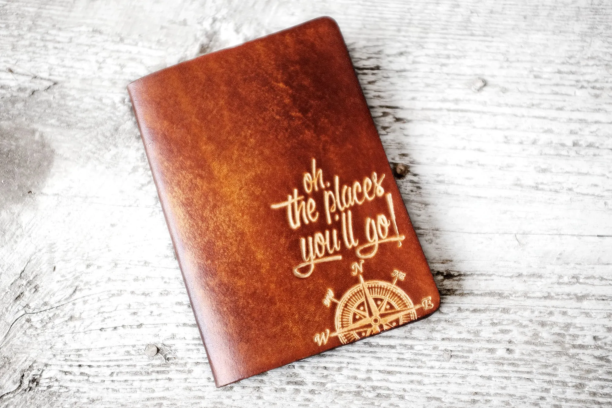 Leather Passport Holder, Unique Travel Gift