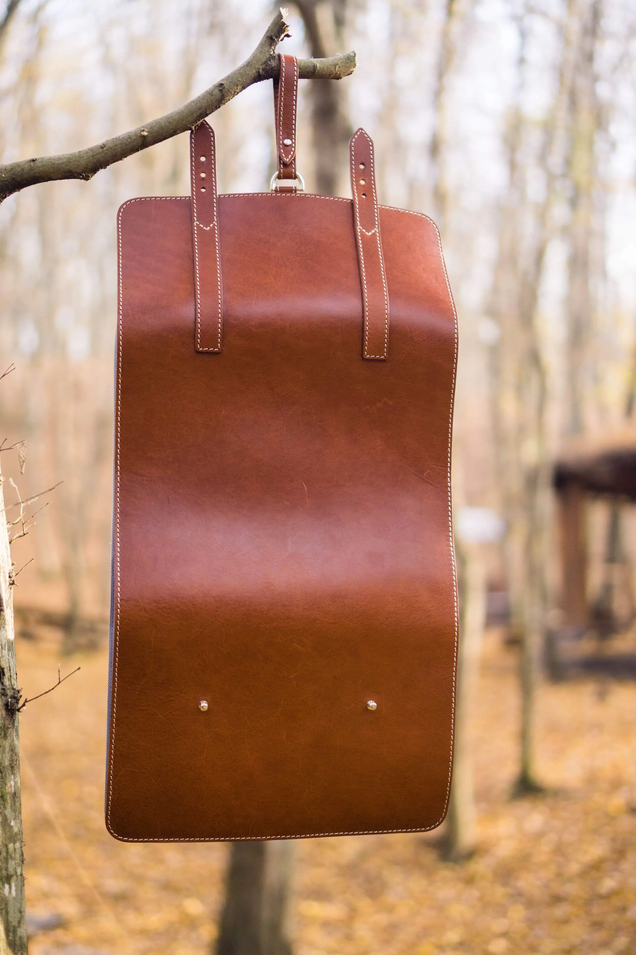 Leather Toiletry / Travel Bag - Brown