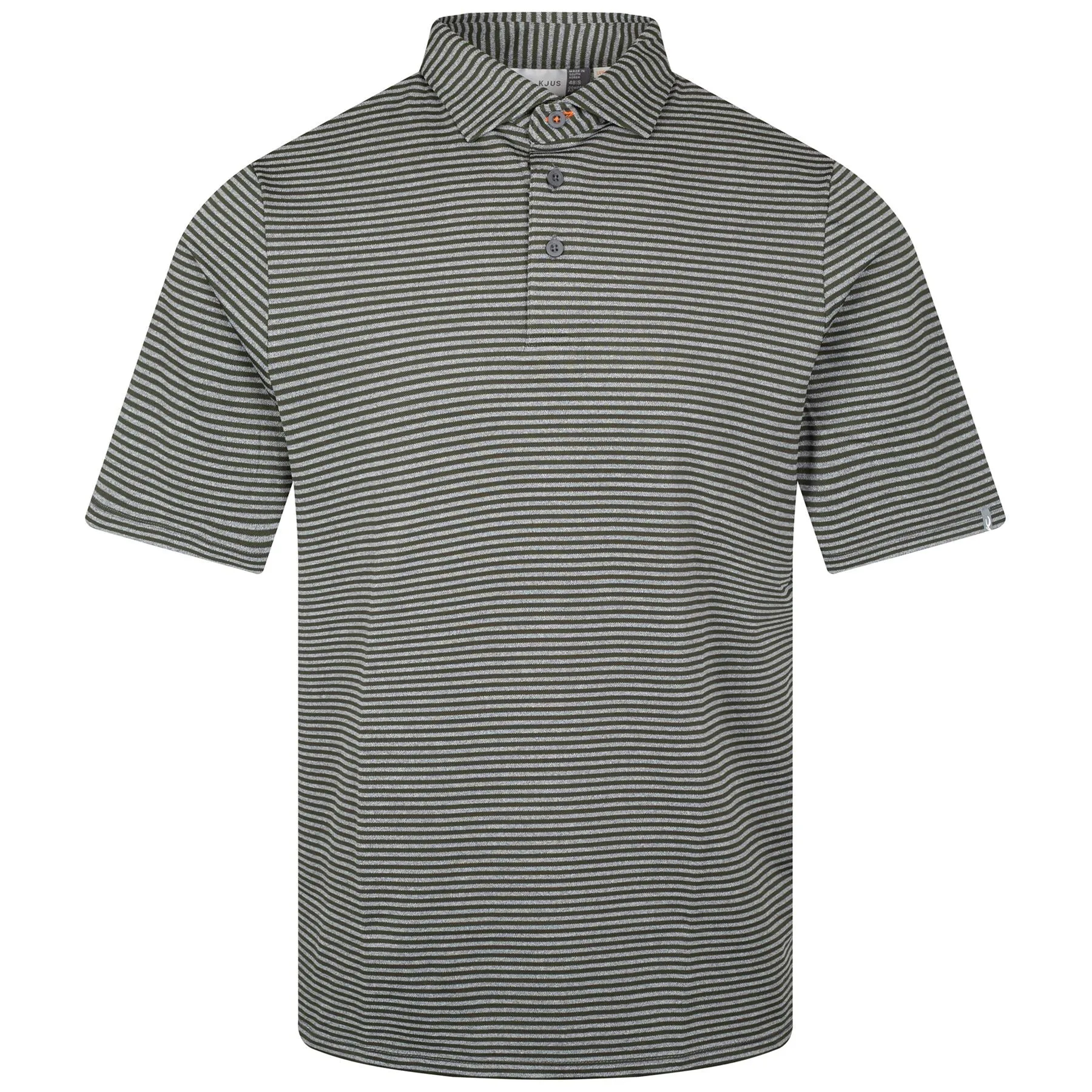 Lee Stripe Polo Dark Olive/Iron - AW22