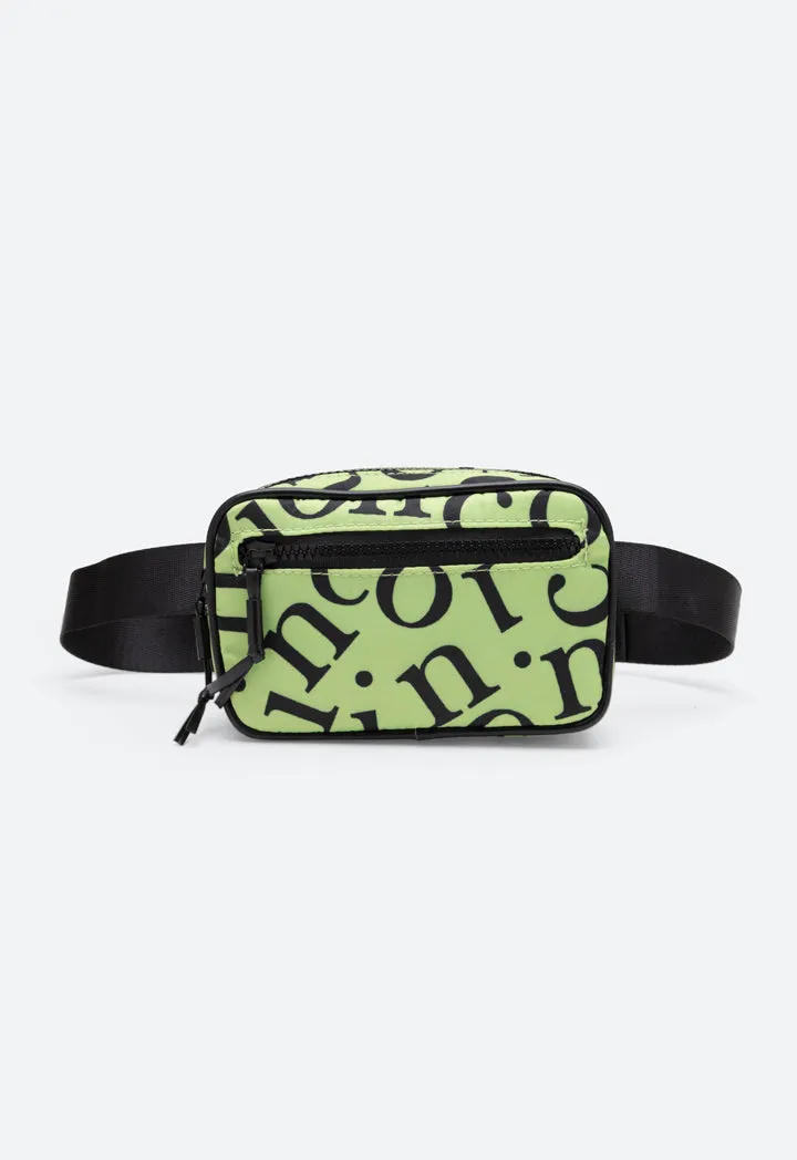 Letter Printed Waist Bag