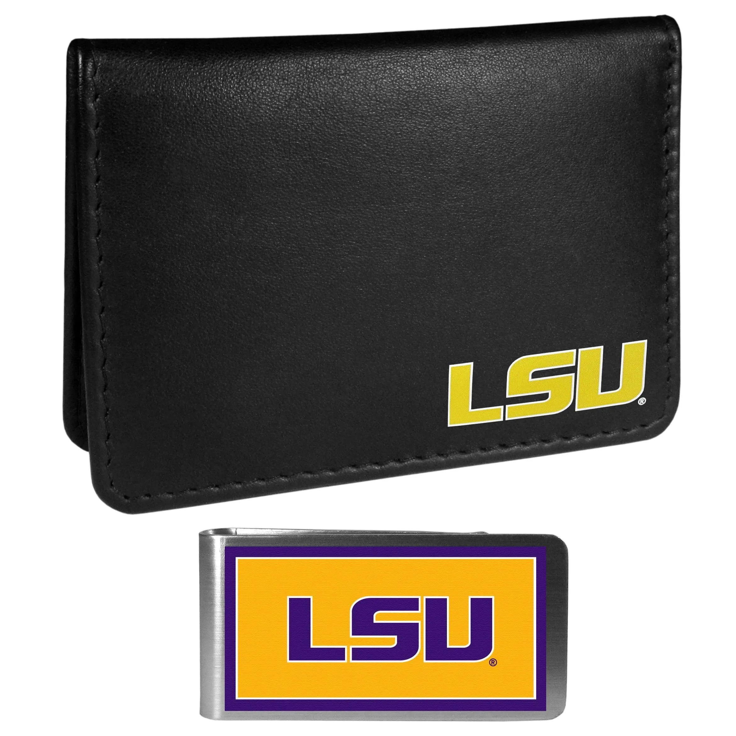 LSU Tigers Weekend Bi-fold Wallet & Color Money Clip