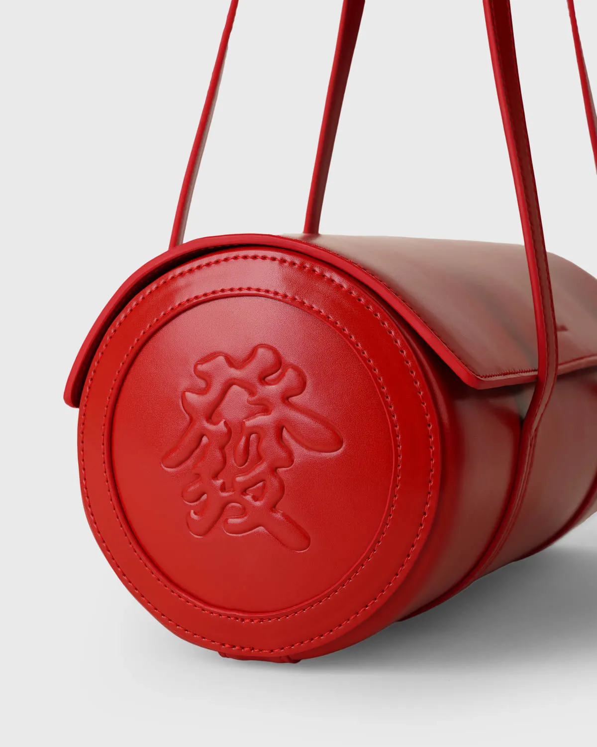 Mahjong Cylinder Bag (Scarlet)