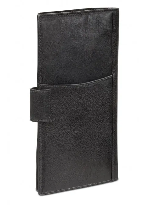 Mancini Leather Travel Wallet with Passport Pocket RFID