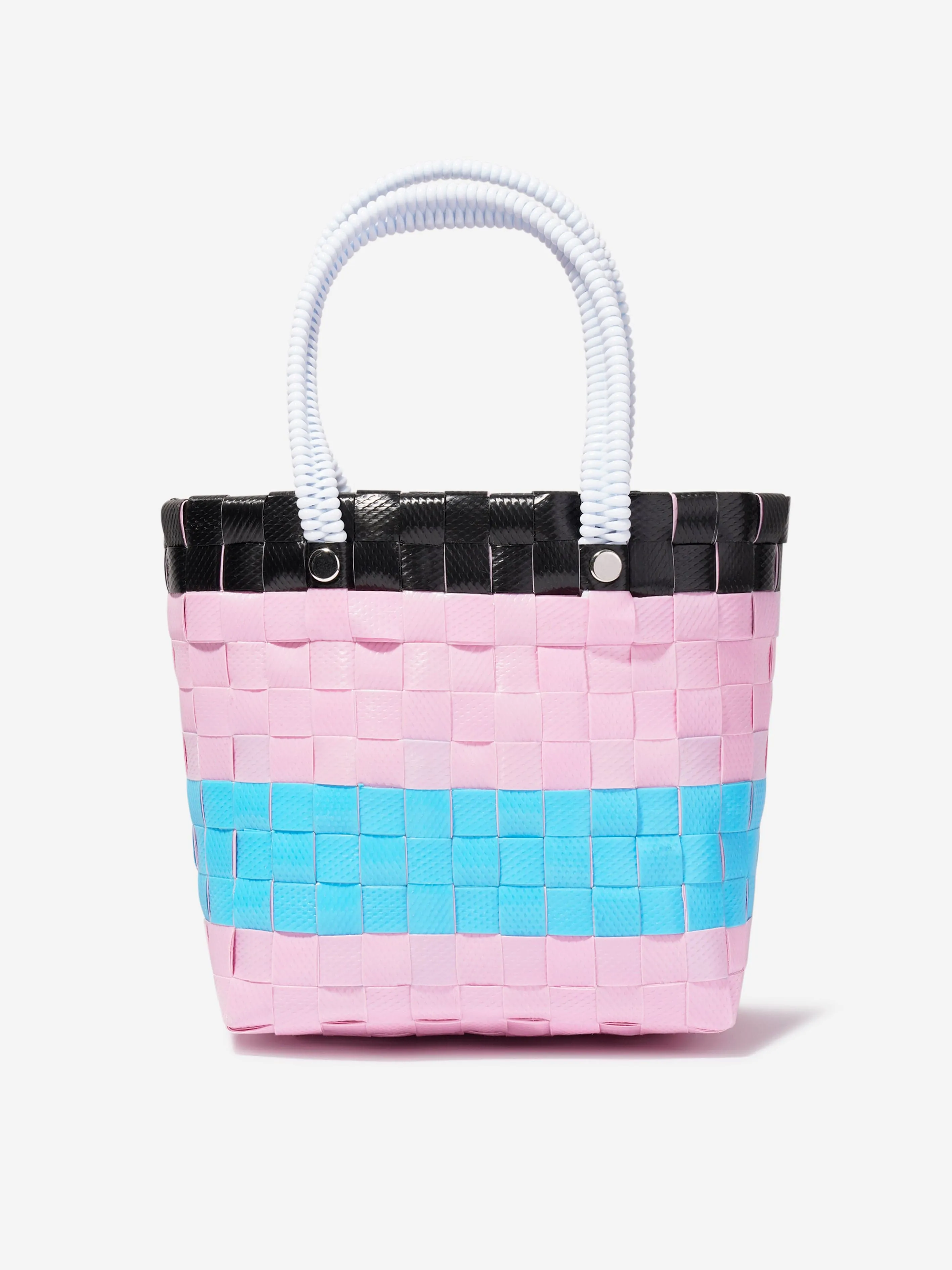 MARNI Girls Basket Tote Bag in Pink