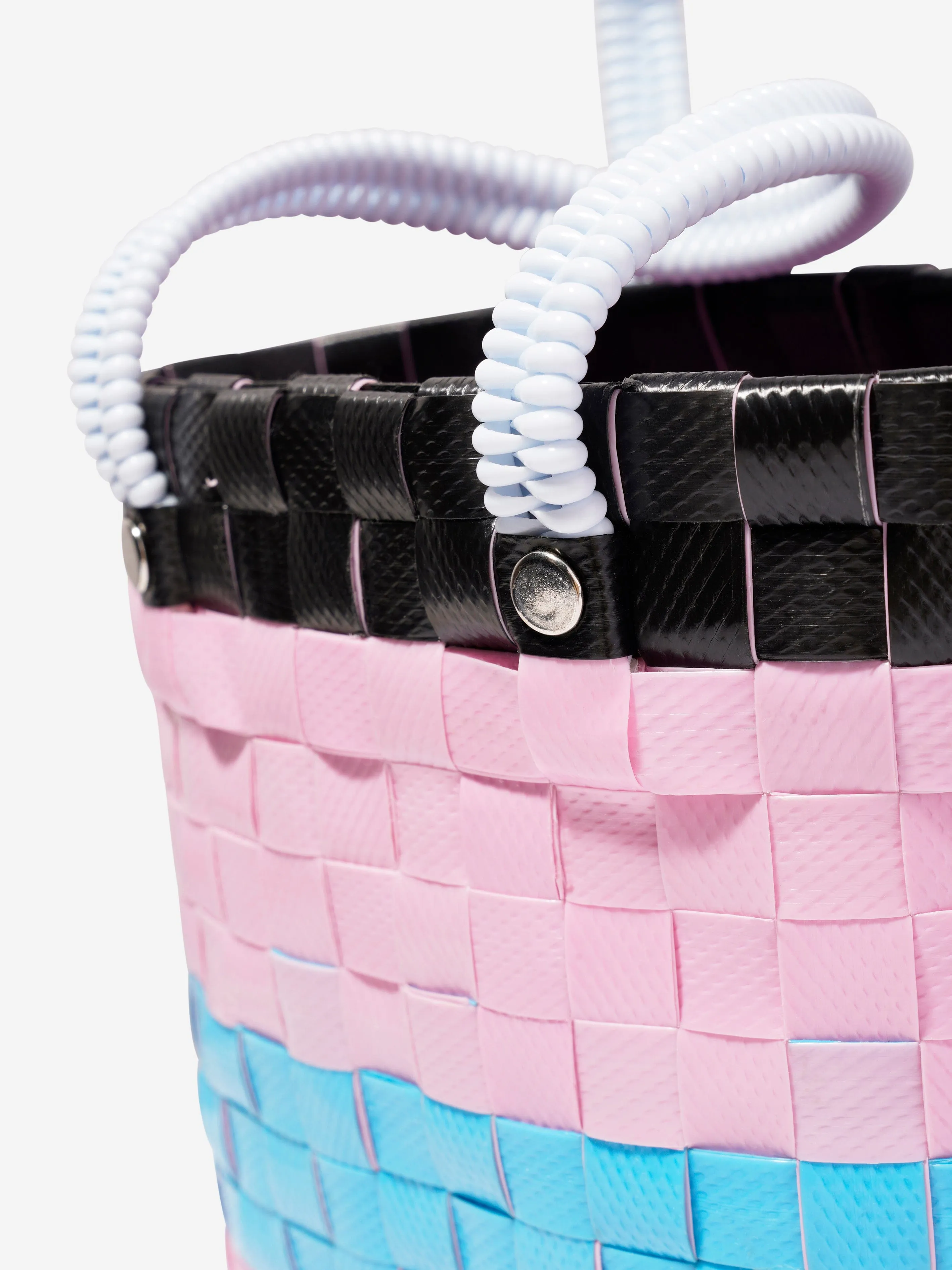 MARNI Girls Basket Tote Bag in Pink