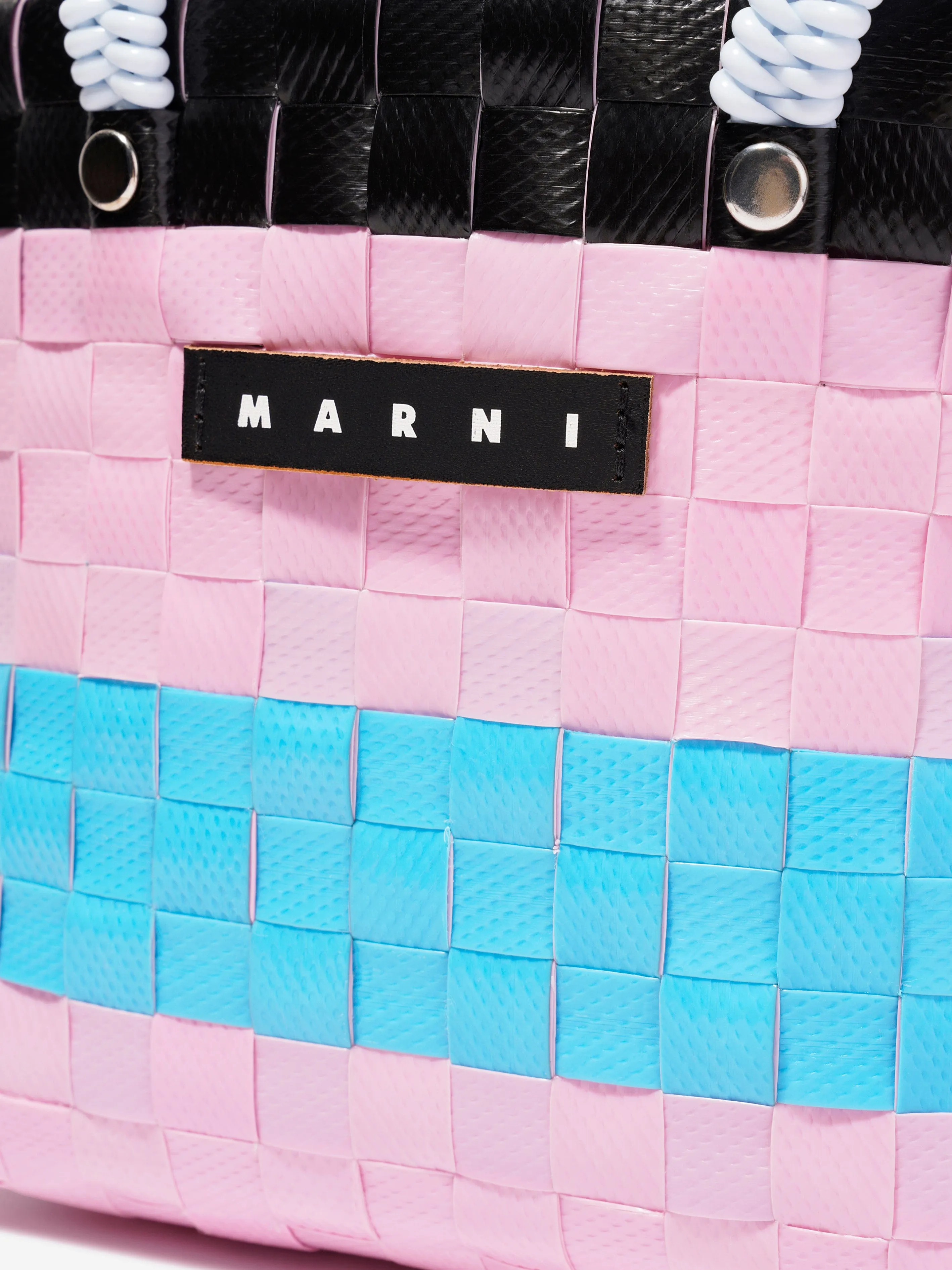 MARNI Girls Basket Tote Bag in Pink