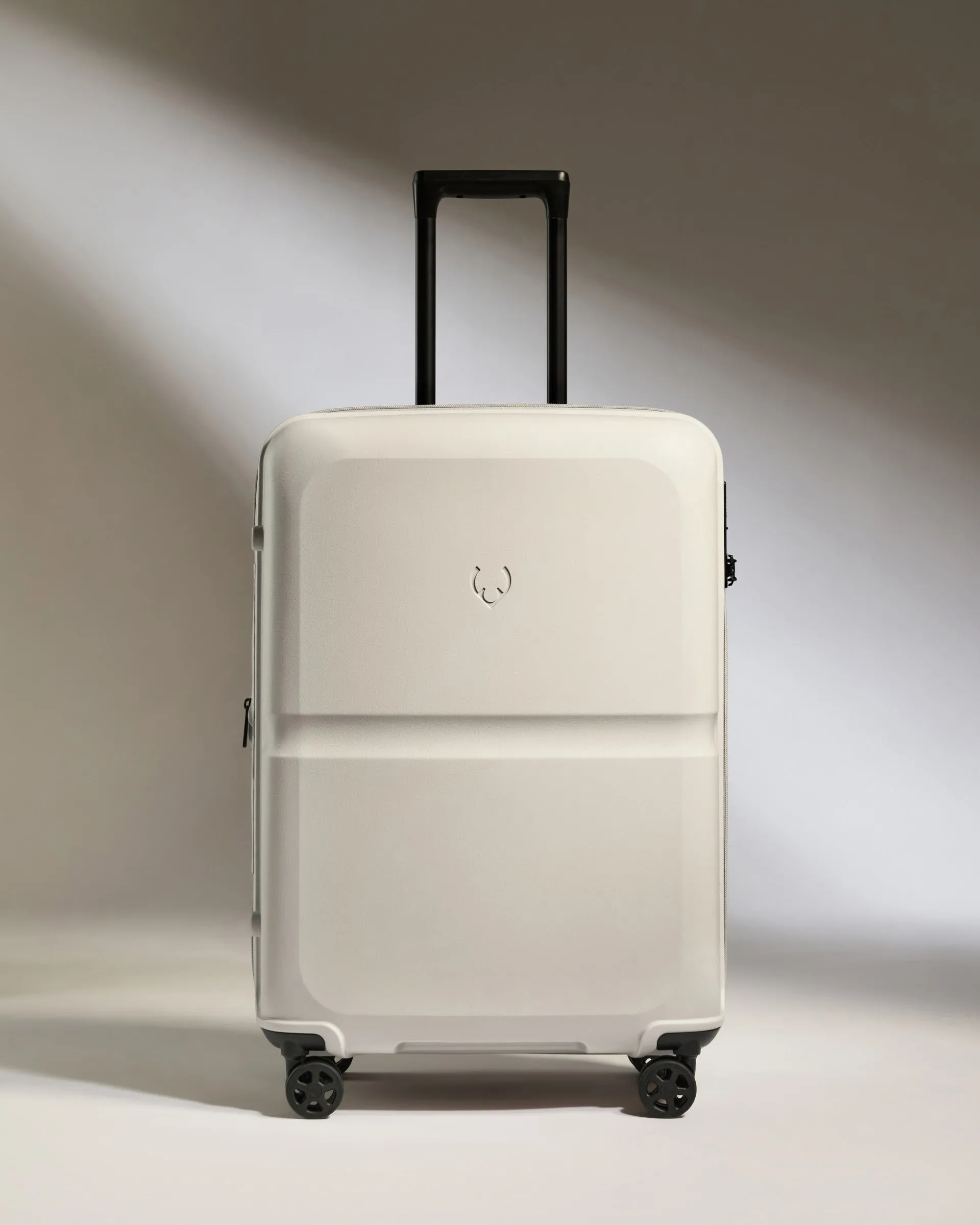 Medium Suitcase in Taupe - Single Stripe