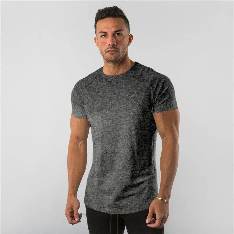 Men's Sports Solid Color Slim Long Sleeve Shirt & T-Shirt