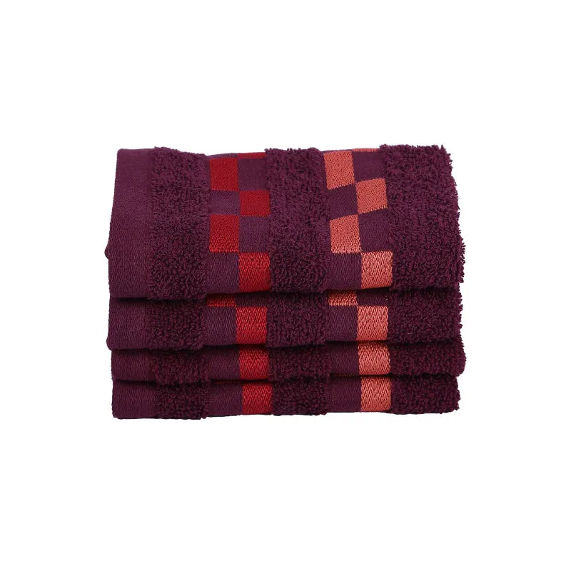 Merriya Face Towel (Wine) - Set Of Four