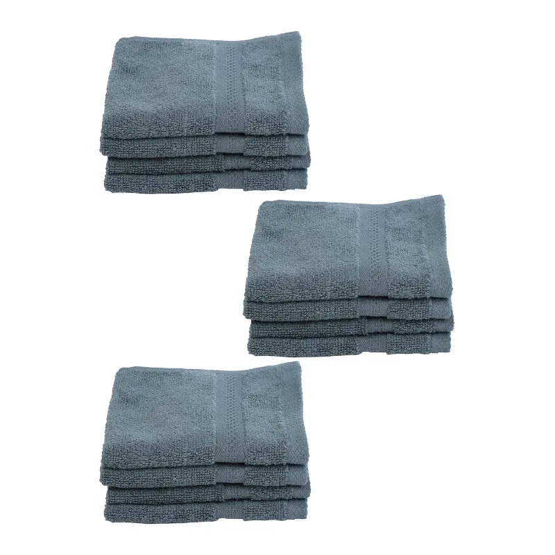 Miorah Face Towel (Grey) - Set Of Twelve