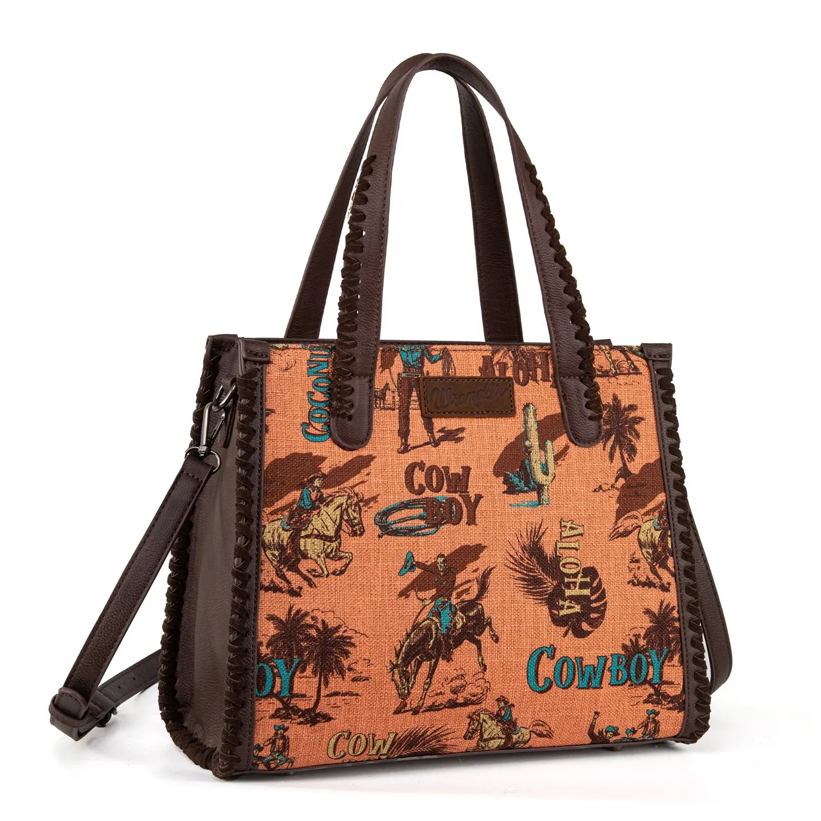 Montana West Wrangler Vintage Retro Cowboy Cool Satchel Crossbody