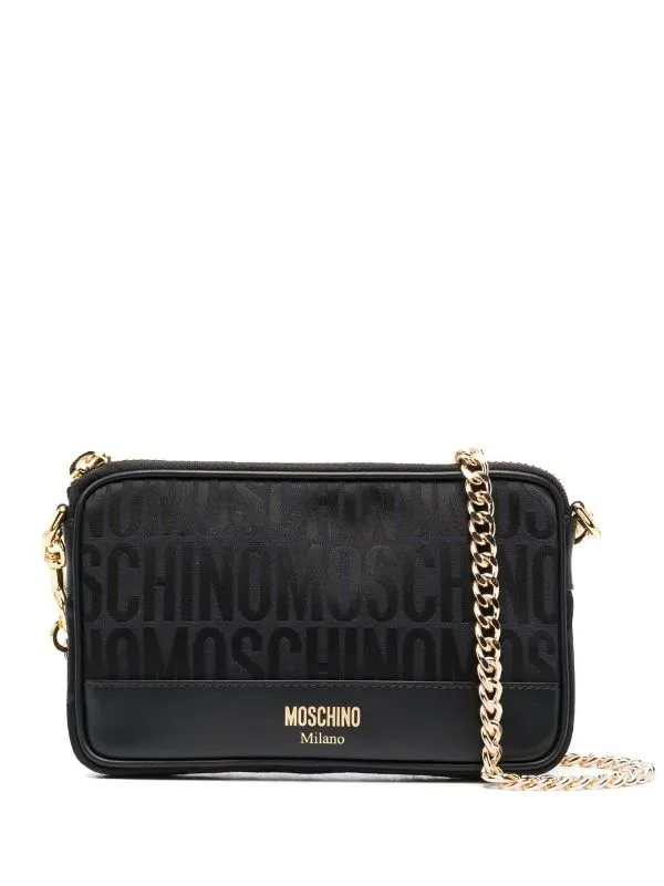 MOSCHINO LOGO-DETAIL SHOULDER BAG