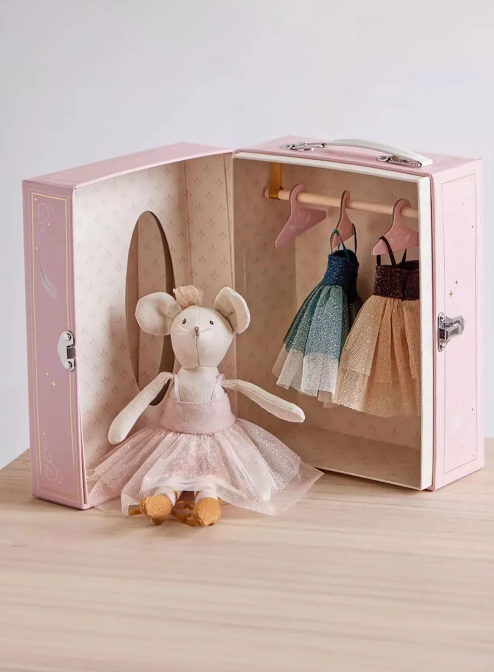 Moulin Roty Le Danse Ballerina Mouse with a Suitcase