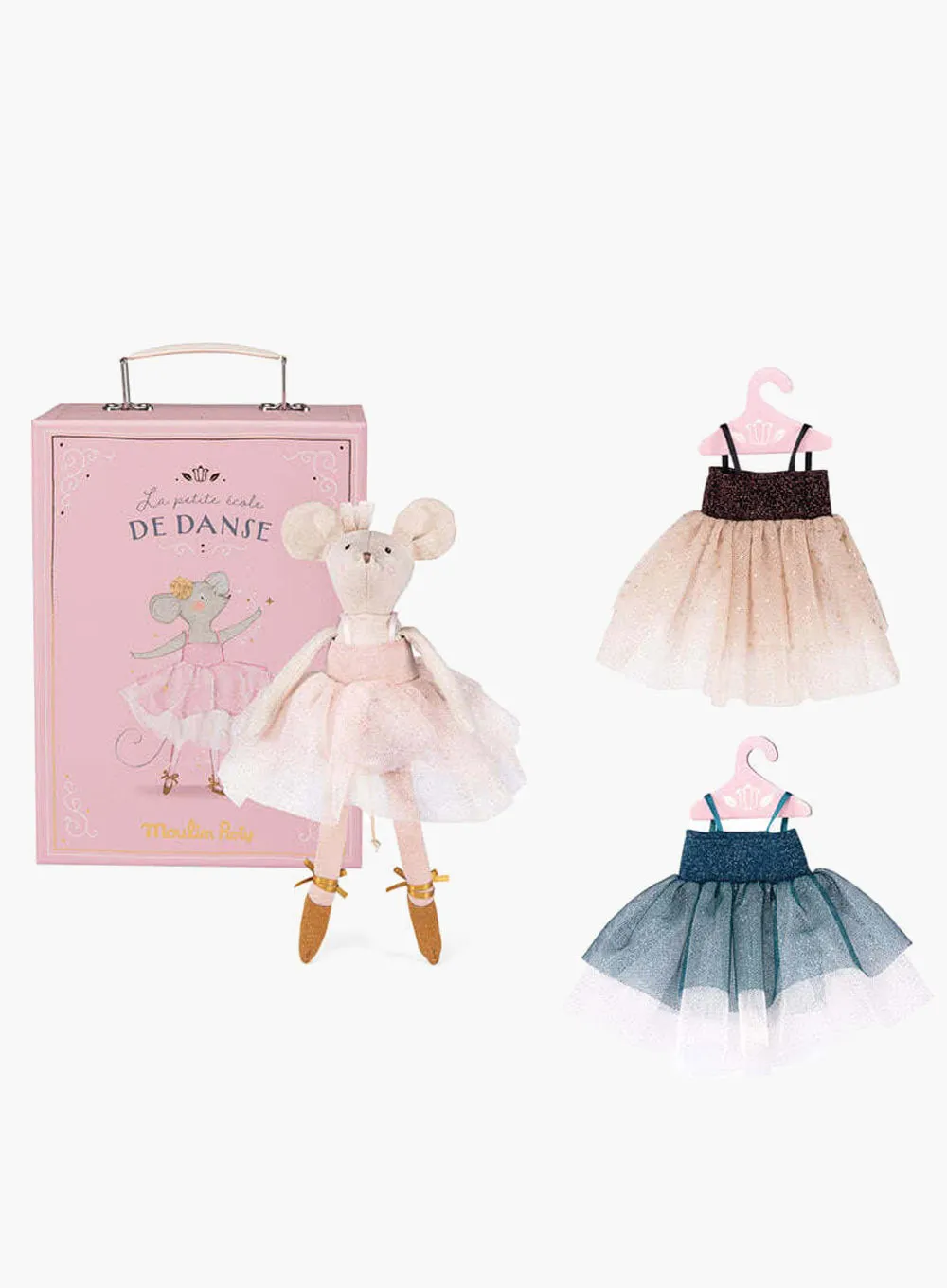 Moulin Roty Le Danse Ballerina Mouse with a Suitcase