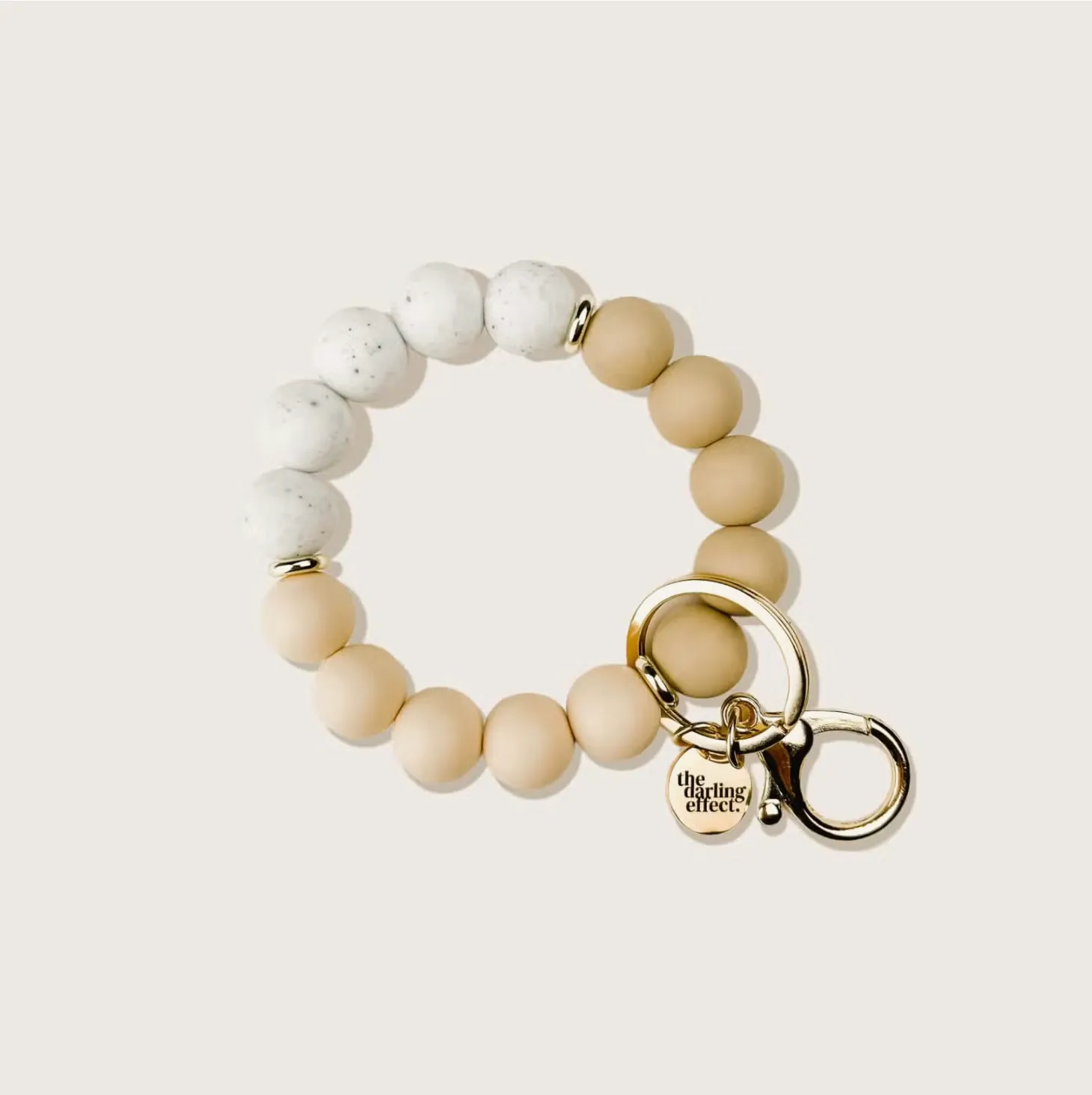 Noella Beaded Silicone Bracelet Keyring