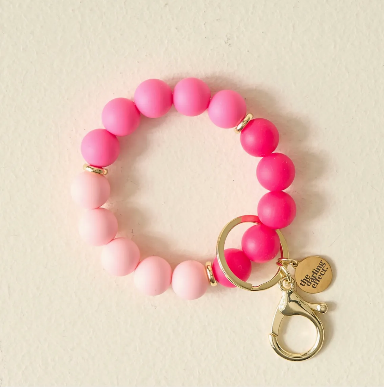 Noella Beaded Silicone Bracelet Keyring