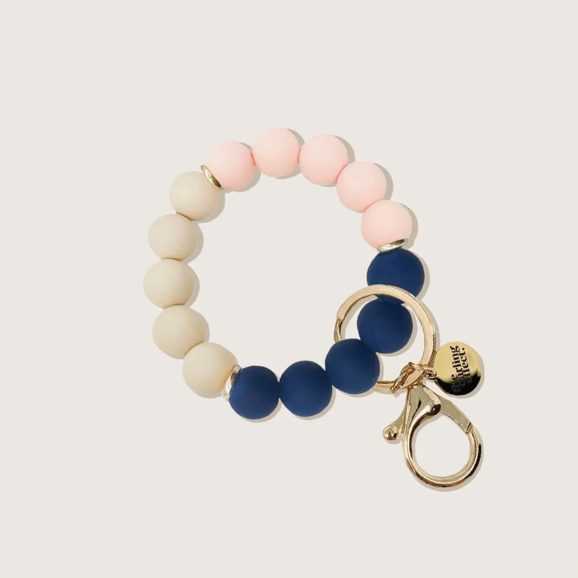 Noella Beaded Silicone Bracelet Keyring