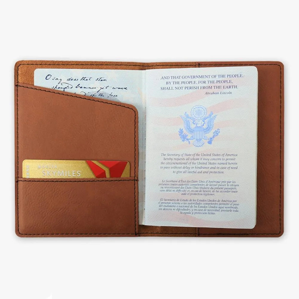 Non-Personalized | Leatherette Passport Holder