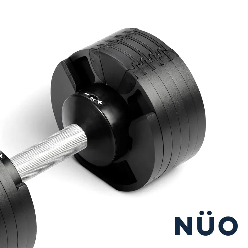 Nuobell 20kg Adjustable Dumbbell with Rack Non Slip Pair Dumbbells