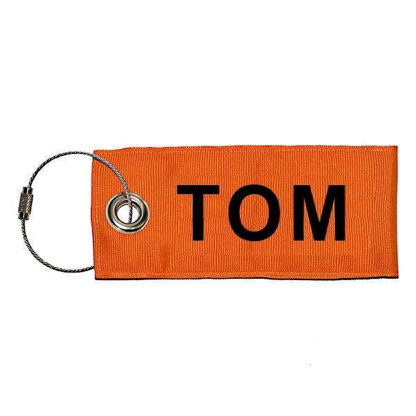 Orange Luggage Tag