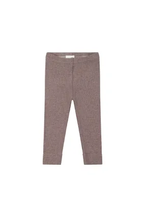 Organic Cotton Modal Elastane Legging - Truffle Marle