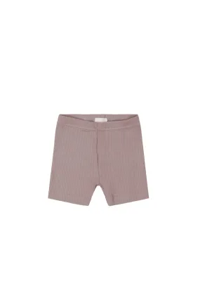 Organic Cotton Modal Elisa Bike Short - Mauve Shadow