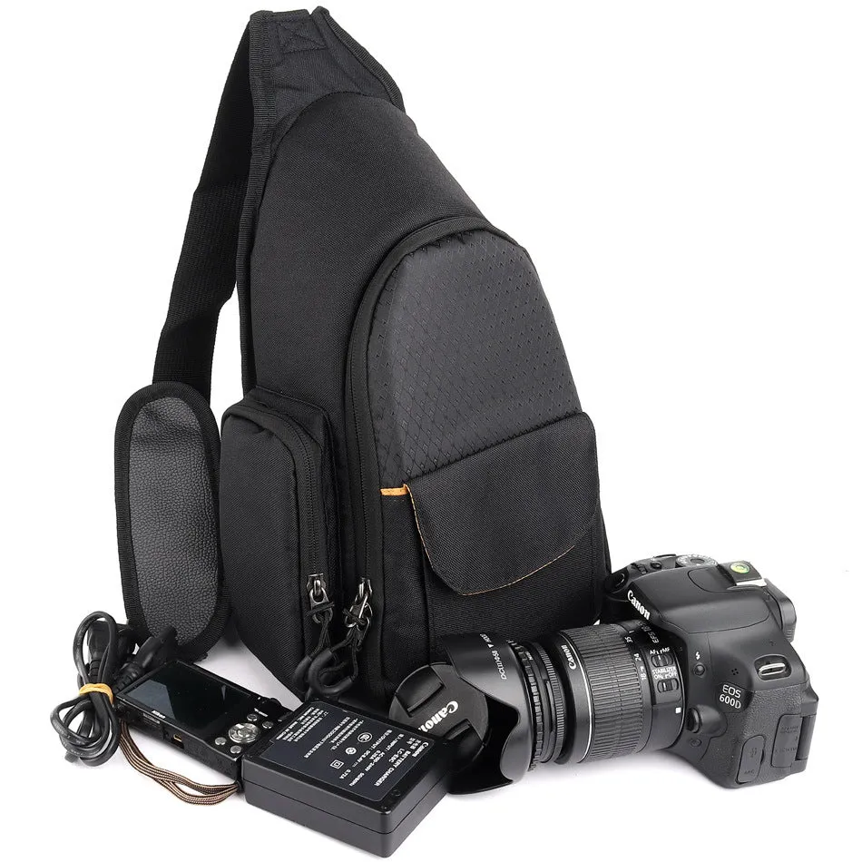 Outdoor casual one-shoulder triangle camera bag for Nikon camera bag