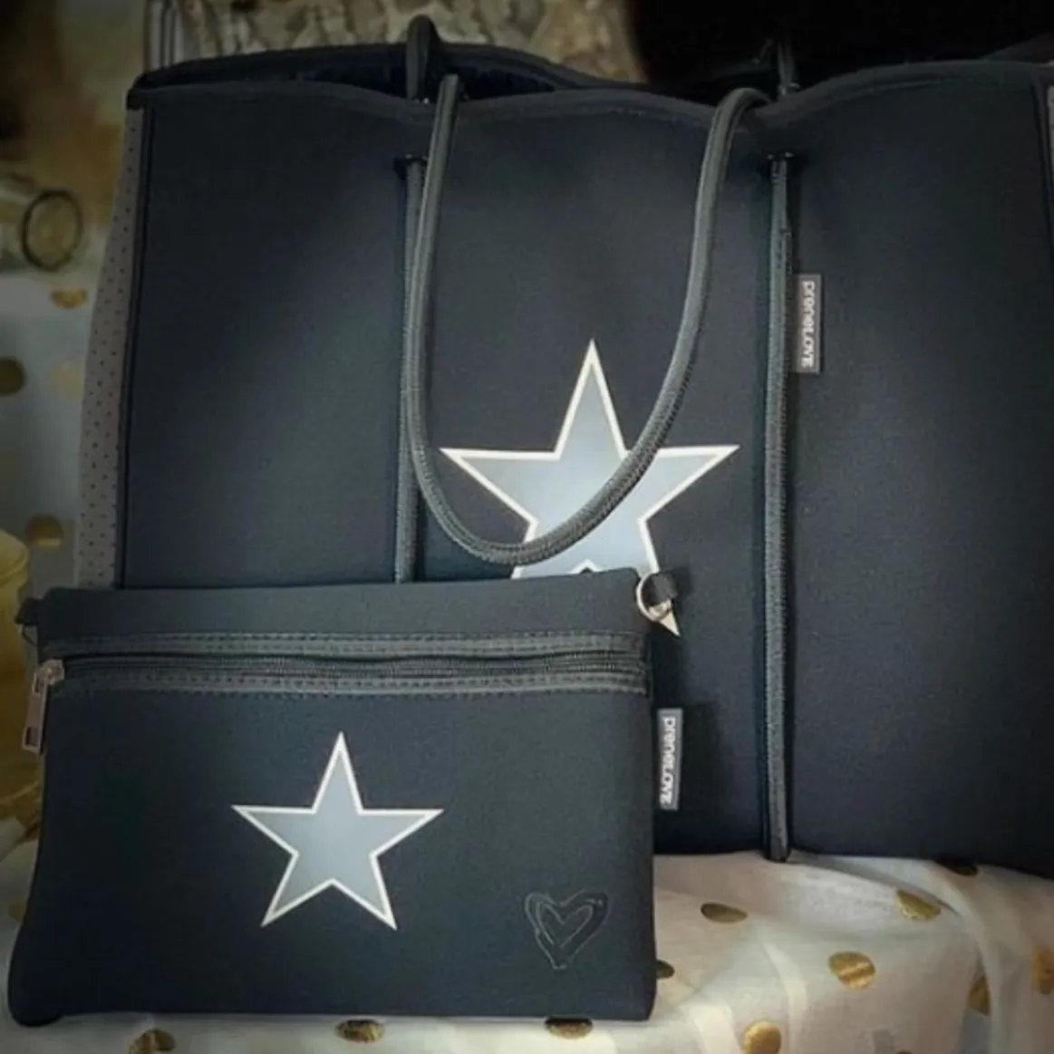 Oversized Shaded Star Neoprene Tote